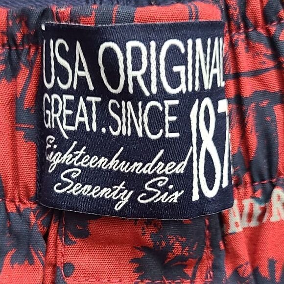 Jockey Men's Beach Shorts in Red Size Large - Picture 3 of 5